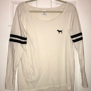 White long sleeve Victoria’s Secret PINK shirt